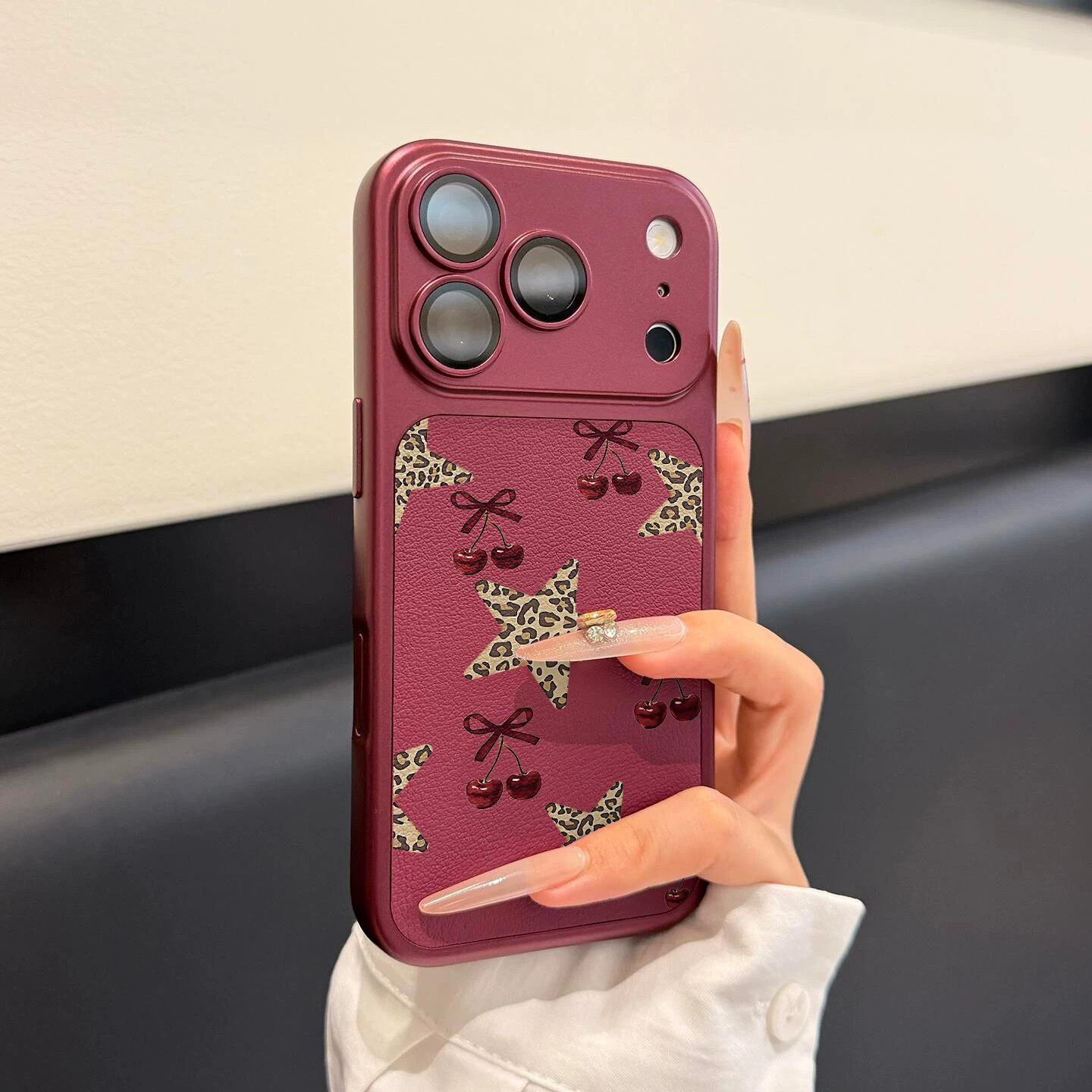瞳眼小羊皮镜头膜手机壳适用vivo