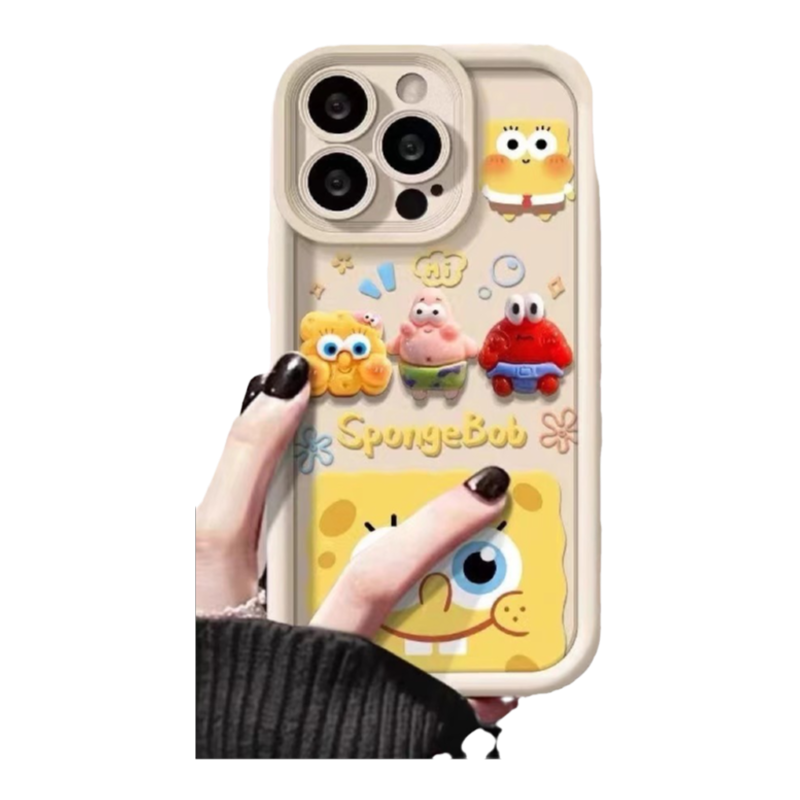 海绵宝宝公仔适用小米17/15/14/13Promax手机壳Civi5Pro红米k90/80/70/60/50新款12s/turbo4卡通note14保护套