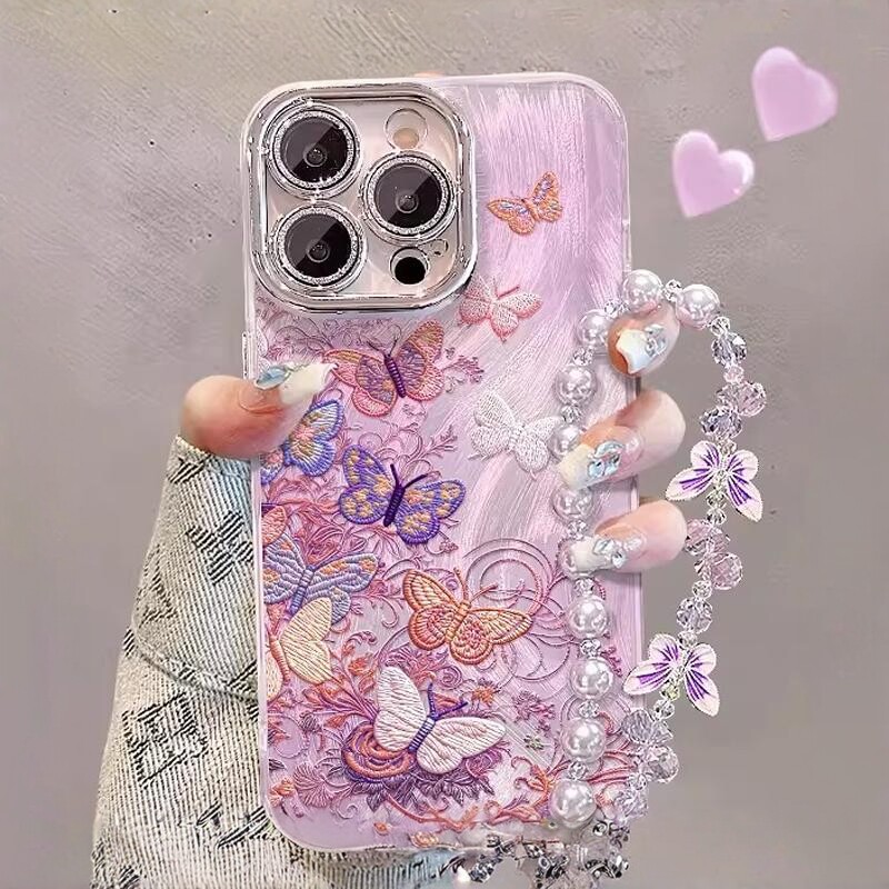 彩色蝴蝶适用小米17/15/14Pro/13手机壳12女新款Civi5Pro红米k90镜头膜k80Pro/70防摔note15Pro/14全包保护套