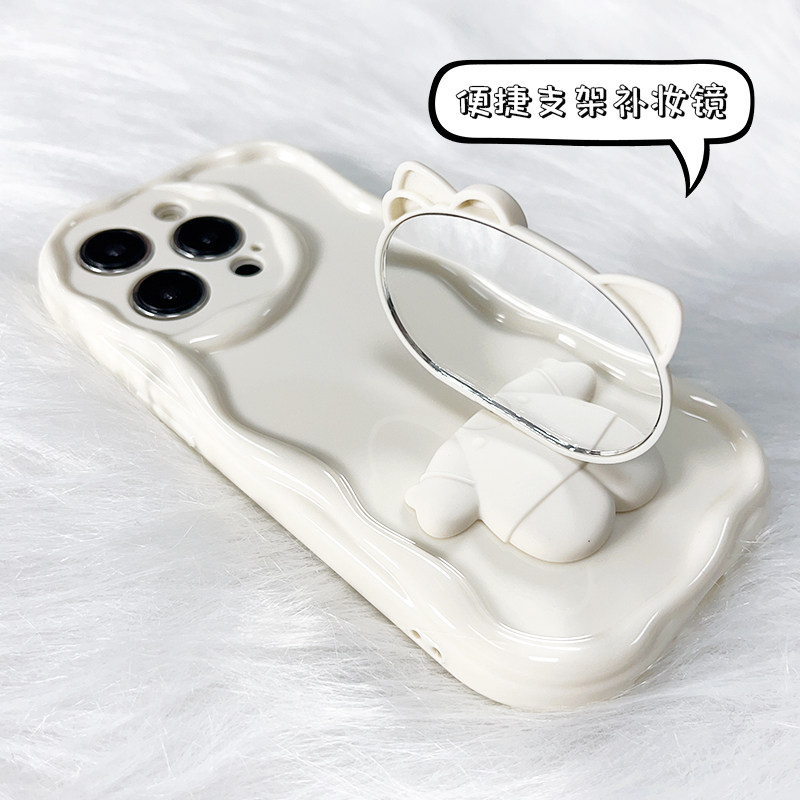 猫咪补妆支架适用荣耀90pro手机壳新款honor80gt日韩70/60/50se可爱女x30个性9x网红x40卡通畅玩40plus保护套怎么看?