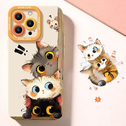 偷感猫猫适用小米17promax/15ultra/14/13手机壳红米k90/80/70/60女新款12卡通note14防摔turbo4套civi4Pro/3