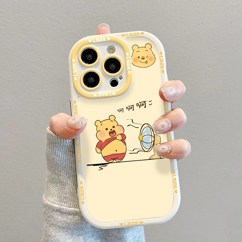OPPOfindX8软硅胶全包风扇维尼熊