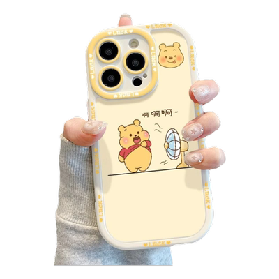 OPPOfindX8软硅胶全包风扇维尼熊