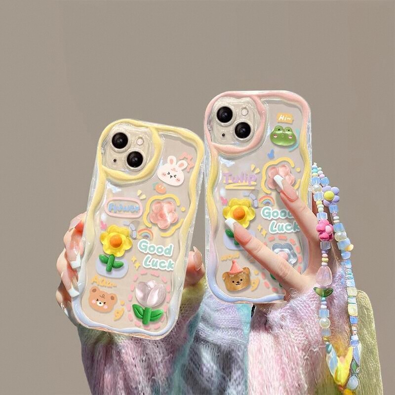 vivo全包软壳透明保护套立体公仔