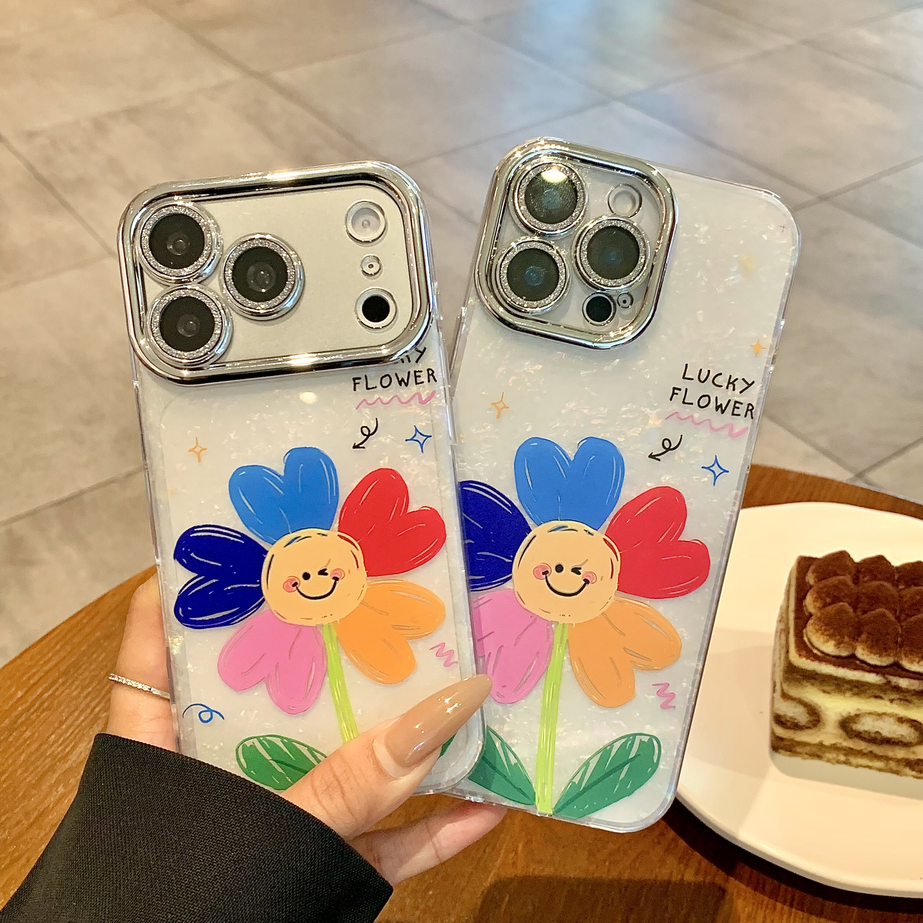 彩色太阳花适用OPPOReno15/14Pro手机壳Reno13/12Pro女新款11Pro镜头膜a6Pro/a5全包findx9Pro/8/7防摔保护套