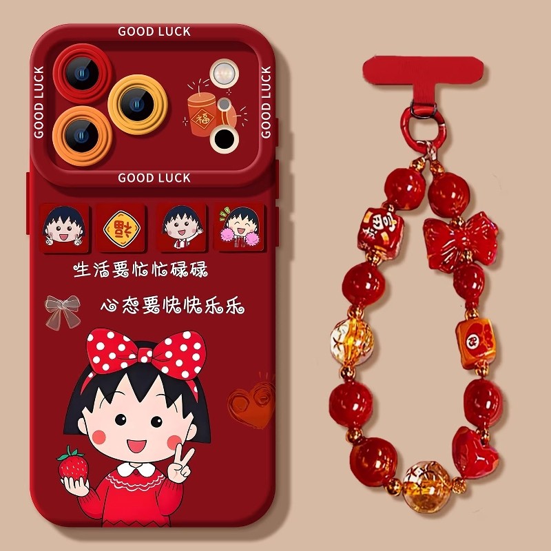 快乐小丸子适用OPPOfindx9/8s/7手机壳Reno15/14/13Pro女2026新款a5/a3Pro软硅胶k12s真我GT8Pro/6防摔保护套