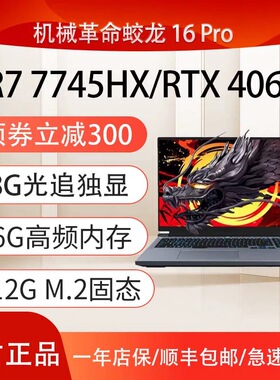 机械革命蛟龙16K/15K/极光X RTX4060电竞游戏本旷世G16笔记本电脑