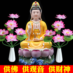 供花佛前花供佛莲花佛堂佛台摆件荷花假花仿真花装饰家居干花绢花