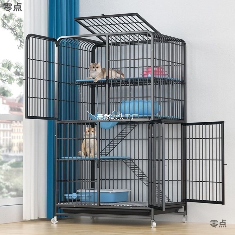 猫砂盆和猫窝一体家用室内不占地一室一厅一卫带厕所猫别墅猫笼子