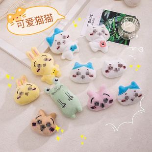 哇iik系列aw猫挂件diy卡通胸针c可爱小a卡蛙猫公仔毛绒玩偶hi吉伊