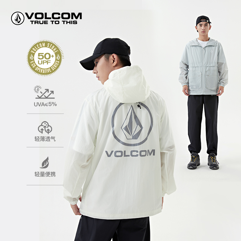 VOLCOM钻石时尚印花防晒运动夹克