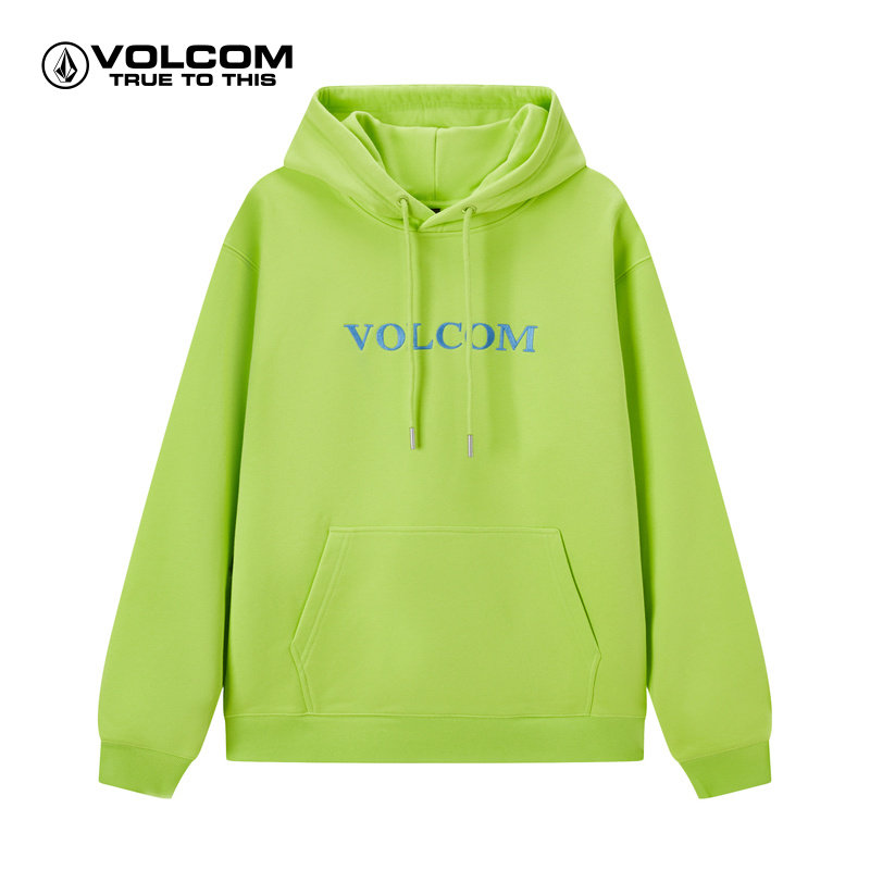 VOLCOM钻石男装户外品牌设计感刺绣卫衣2023秋季新款街头风连帽衫属于什么档次？