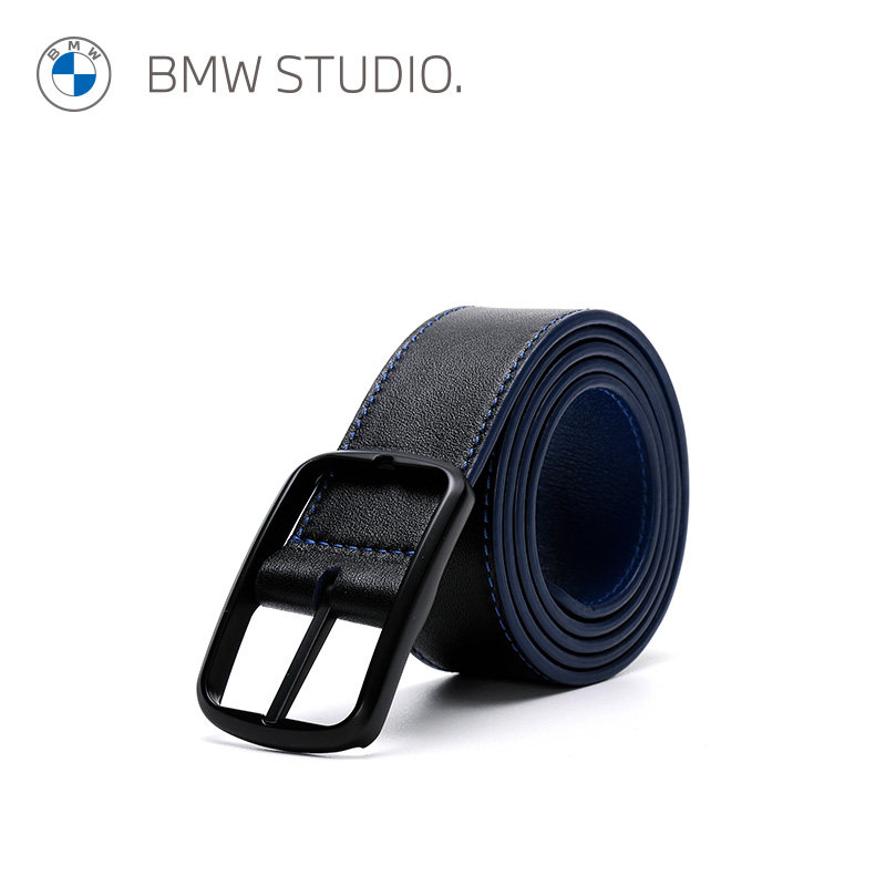 BMW STUDIO宝马男装皮带商务休闲百搭牛皮革韩版男士真皮腰带