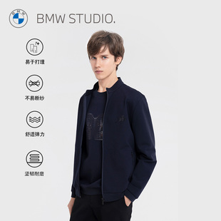 春夏季 简约休闲商务绅士长袖 夹克外套男士 Studio宝马男装 新款 BMW
