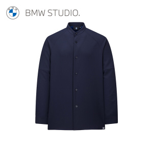 BMW Studio宝马男装官方秋季新款简约时尚通勤百搭长袖男士衬衫