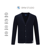 15%桑蚕丝 保暖开衫 BMW STUDIO宝马男装 春季 通勤舒适针织衫 男