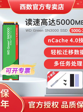 WD西部数据M.2固态硬盘SN3000 1T 2T笔记本tlc颗粒台式机电脑ssd