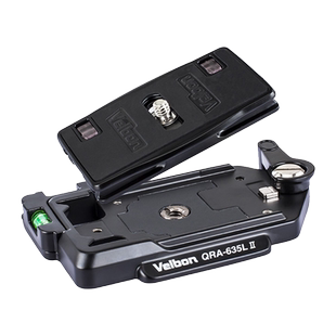 Velbon金钟通用快拆快装器QRA-635L II镁合金快装给合器带QB-35L快装板夹底座稳定器三脚架独脚架快速切换