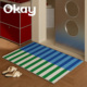 okay挪威圣诞丝圈入户地垫门口家用可裁剪 pvc耐脏防滑除尘脚垫子