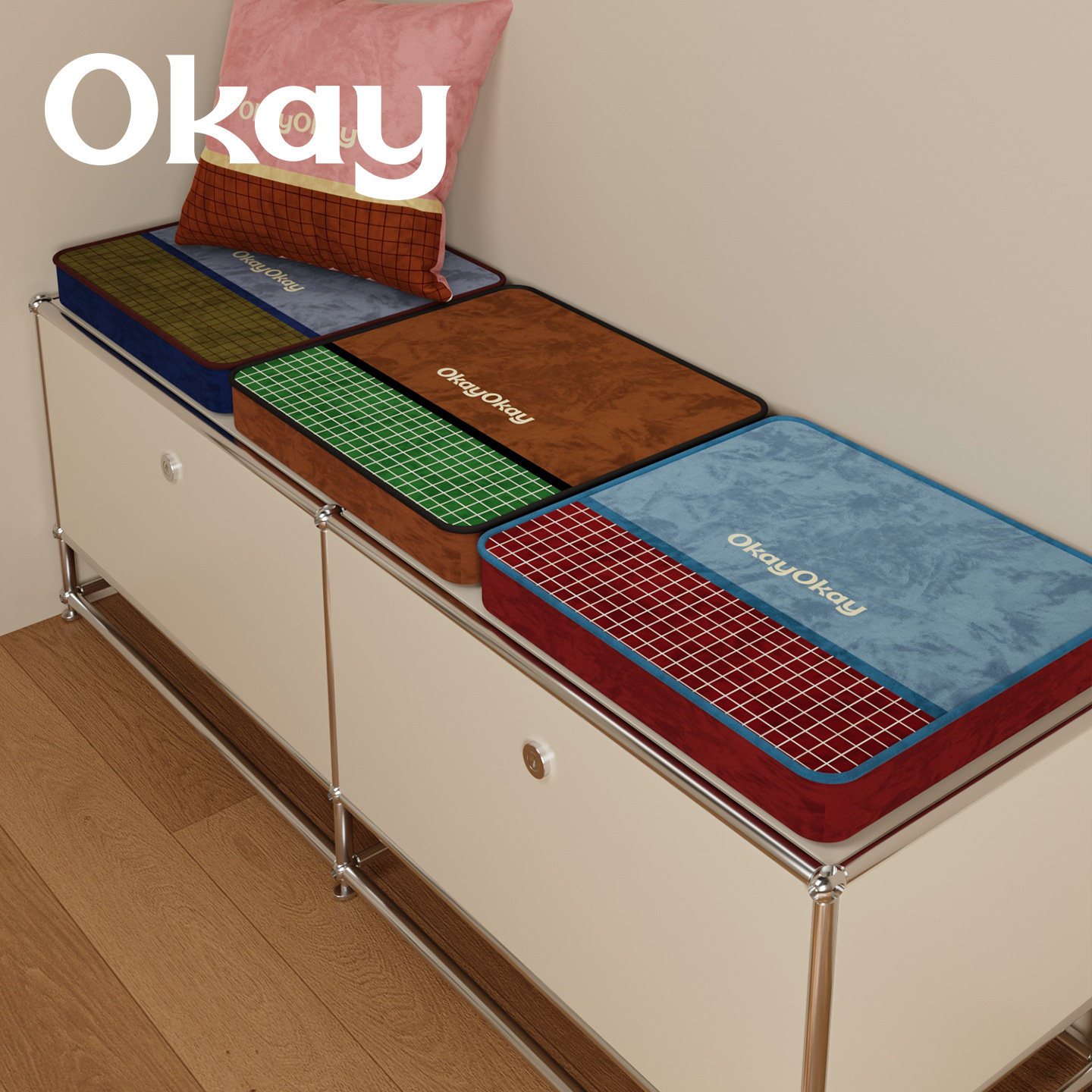 okay飞行宇宙蒲团软坐垫 ins客厅防滑可拆洗风榻榻米看书韩系椅垫