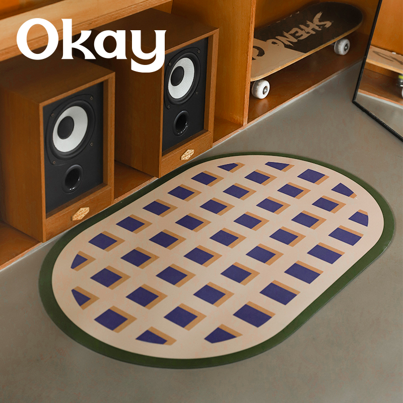 okay入户门地垫防滑个性垫子