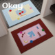 okay糖果寄语浴室韩系简约吸水地垫厕所门口脚垫卫生间门垫防滑垫