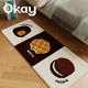 okay饼干茶点 地毯卧室入户ins韩风进门房间治愈系床边毯家用地毯