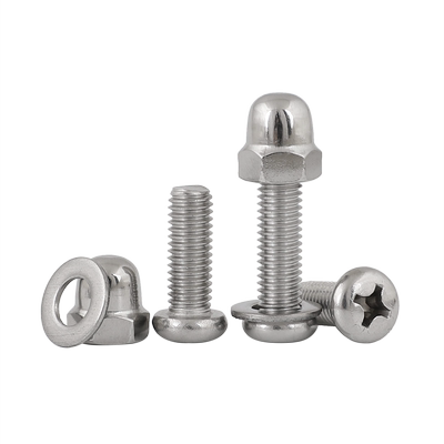 304不锈钢圆头螺丝盖型螺帽组合