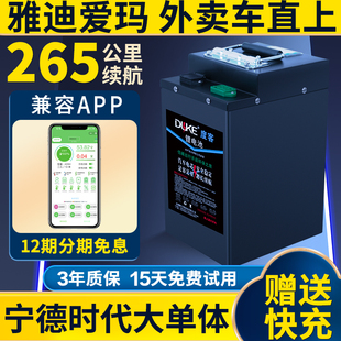 适用雅迪爱玛台铃深远de3//dt6/dm6电动车锂电池星恒艾玛a7/009款