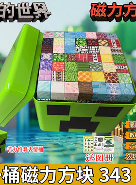 我的世界磁力方块迷你磁铁磁吸铁石益智拼装积木儿童礼物男孩玩具