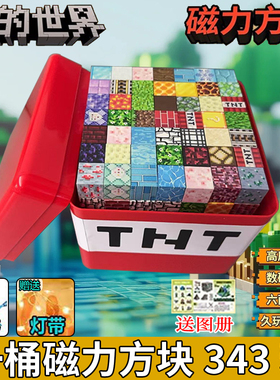 2025新款我的世界磁力方块积木迷你磁铁吸石益智拼装玩具男孩儿童