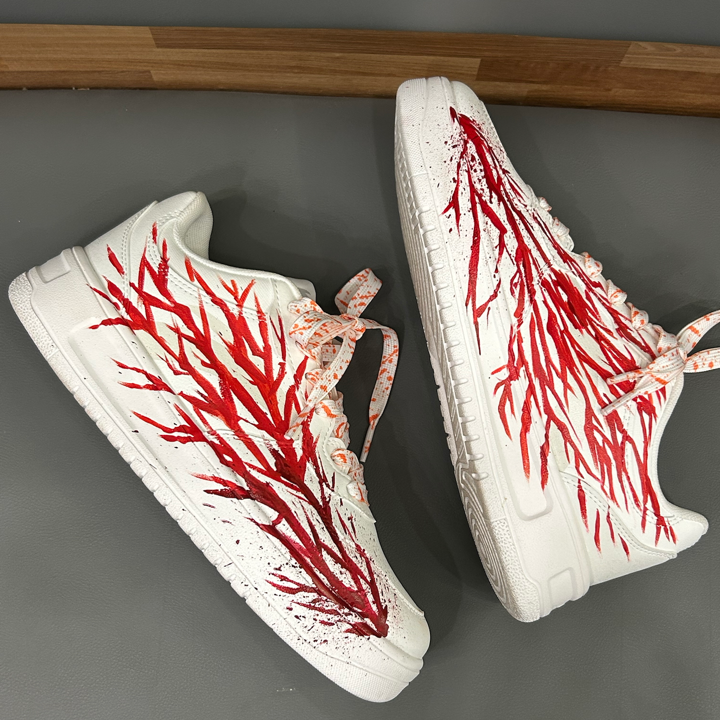 【定制球鞋】Anta安踏心跳涂鸦时尚休闲潮流防滑减震低帮板鞋