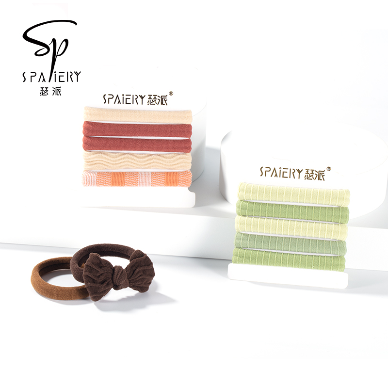 高弹力无痕头绳扎发皮筋女高马尾