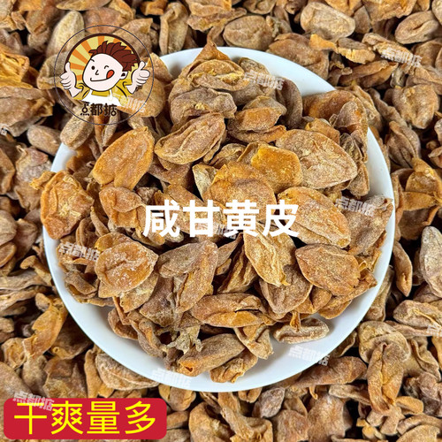 新兴凉果咸甘黄皮干甘草竹盐黄皮咸味广东特产果干追剧零食蜜饯