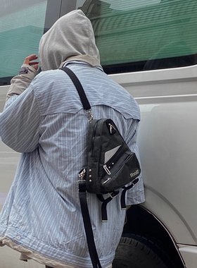 solif暮光原创小众y2k千禧辣妹中性废土风双肩斜挎包通勤包2025夏