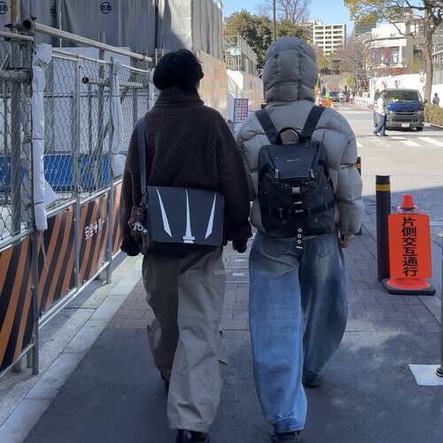 solif尖吻蝮2025蛇年限定单肩斜挎邮差包暗黑废土风通勤男女通用