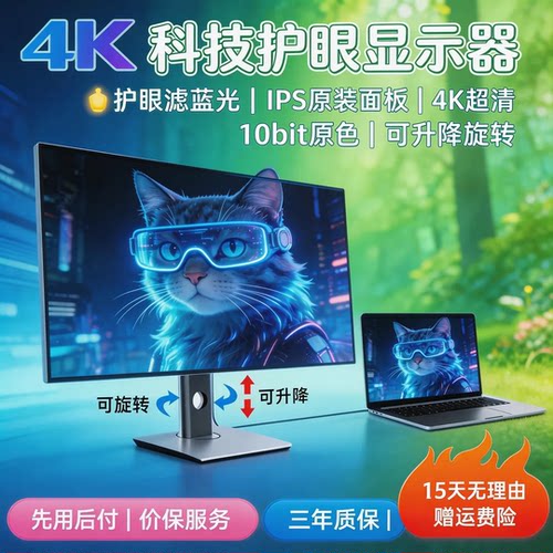 LG面板27英寸4K电脑2K竖屏显示器