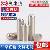 304不锈钢实心圆头圆柱销定位销球头销钉固定销子0.6M2M3M4M5M6M8