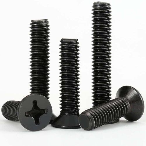 黑色304不锈钢沉头十字螺丝钉