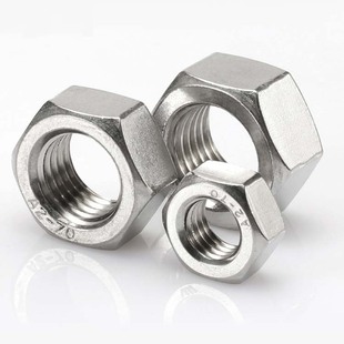 316 M160 304不锈钢六角螺母201小螺丝帽大螺栓M1M2M3M4M5M6M8M10