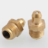 黄铜油咀油嘴铜油头铜油杯油枪注油嘴黄油枪头中直m4M5M6M8M10M16