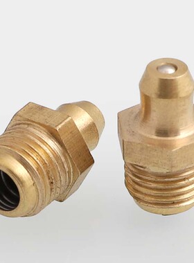 黄铜油咀油嘴铜油头铜油杯油枪注油嘴黄油枪头中直m4M5M6M8M10M16