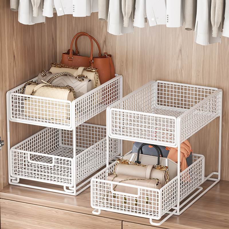 包包收纳神器衣柜分层隔板放包整理展示架家用省空间存放置物架子