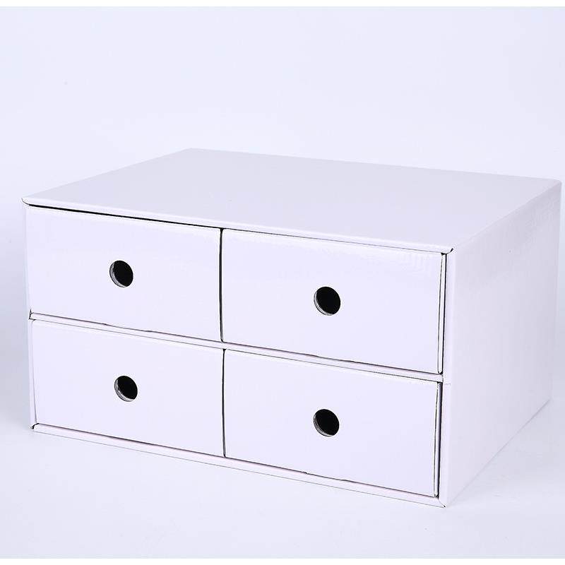 A4纸质桌面收纳盒办公学生文件收纳整理盒收纳柜多层抽屉整理柜