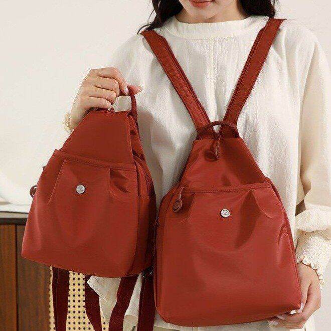 小型双肩包女2025新款时尚大容量胸包休闲百搭多功能女士旅游背包