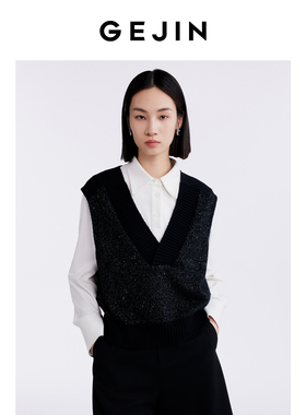 歌锦气质高级感白色百搭衬衫女春秋季新款内搭叠穿通勤职业OL上衣