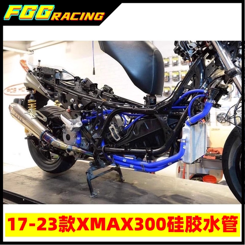 泰国SamcoXMAX300整车蓝色水管