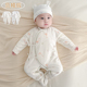 新生婴儿衣服春秋冬季 纯棉和尚服 夹棉薄棉男女宝宝保暖连体衣秋装