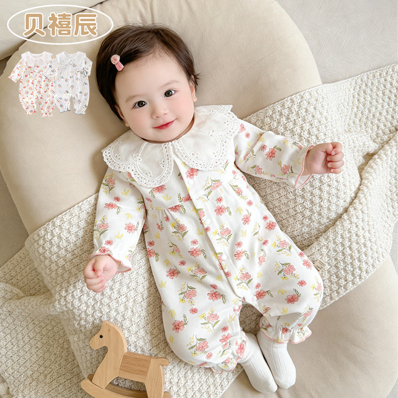 婴儿衣服纯棉洋气小月龄公主装图片