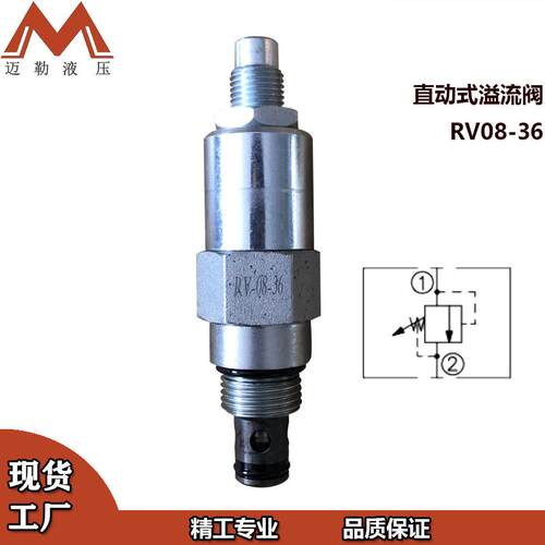工厂直销直动式溢流阀海德福斯型 RV08-20 溢流阀